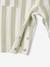 Striped Cotton Gauze Jumpsuit for Babies striped green 