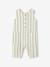Striped Cotton Gauze Jumpsuit for Babies striped green 