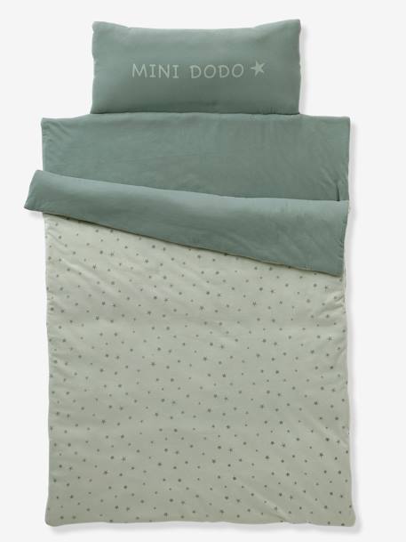 Pre-School Nap Time Bedding, MINIDODO Essentiels printed blue+printed green 