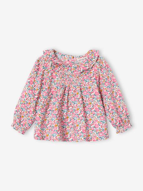 2-Piece Set for Newborns: Liberty Blouse & Bloomers, ENVIE DE FRAISE ecru 