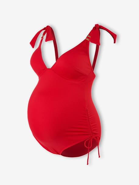 Porto-Vecchio Swimsuit for Maternity, CACHE COEUR red 
