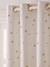 Blackout Curtain with Eyelets & Star Print White/Print 