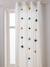 Semi-Sheer Curtain with Eyelets & Starry Garlands Green+White 