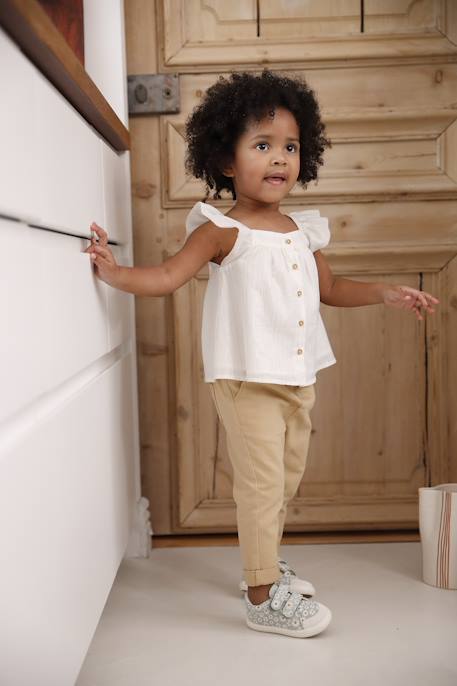 Cotton Voile Blouse for Babies vanilla 