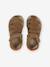 Leather Hook-&-Loop Sandals for Children, Designed for Autonomy camel 