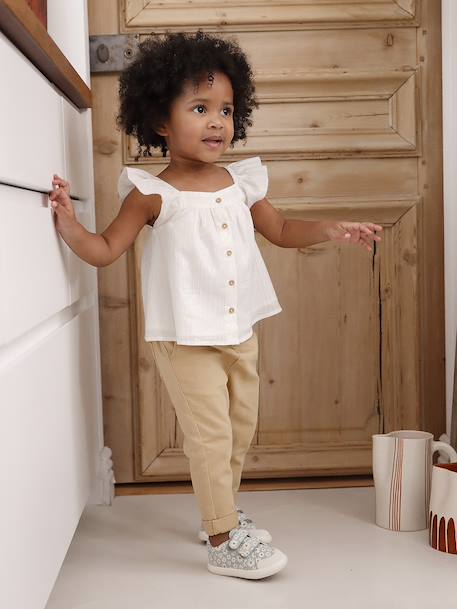 Cotton Voile Blouse for Babies vanilla 