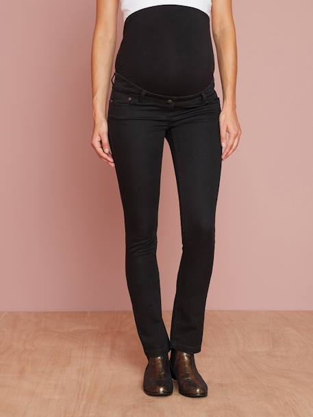 Maternity Slim Jeans in Stretch Fabric, Inside Leg 31' Black 