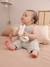 Jumpsuit for Newborn Babies, Embroidery in Cotton Gauze beige+ecru+Light Green/Print+white 