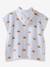 Bath/Beach Poncho with Recycled Cotton, for Babies printed pink+printed white 