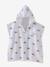 Bath/Beach Poncho with Recycled Cotton, for Babies printed pink+printed white 
