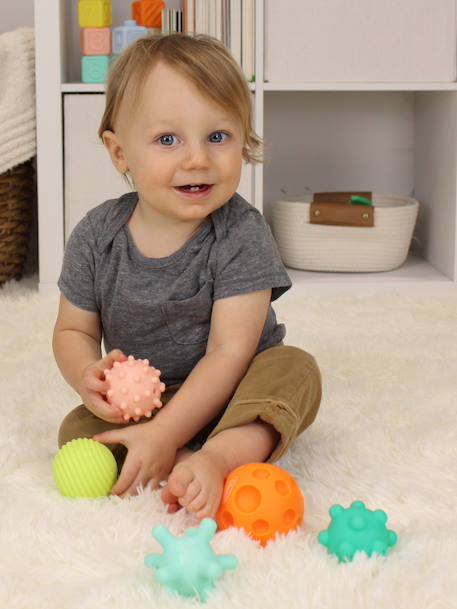 6 super soft INFANTINO sensory balls multicoloured 