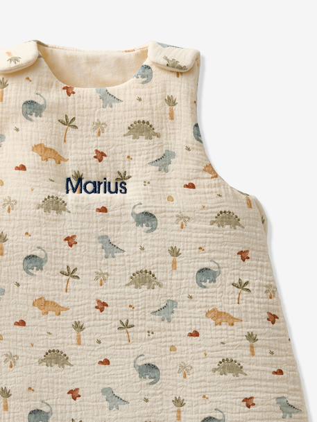 Cotton Muslin Sleeping Bag, MINISAURUS multicoloured 