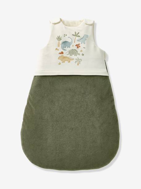 Dual-Fabric Sleeping Bag with Detachable Sleeves, MINISAURUS olive 