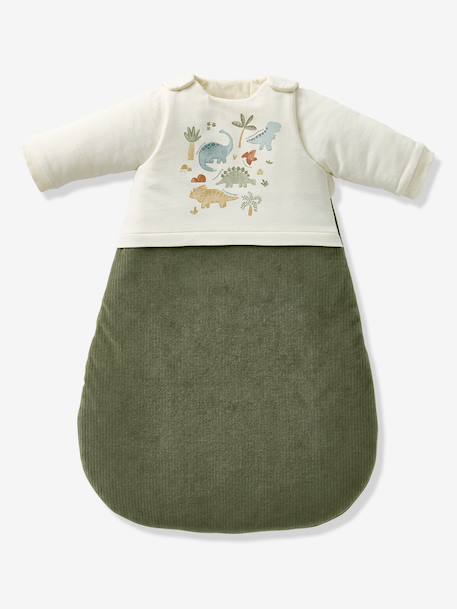 Dual-Fabric Sleeping Bag with Detachable Sleeves, MINISAURUS olive 