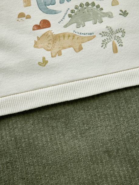 Dual-Fabric Sleeping Bag with Detachable Sleeves, MINISAURUS olive 