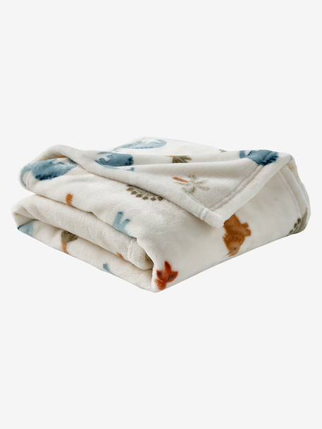 Printed Fleece Blanket multicoloured+printed brown+printed red+printed white 