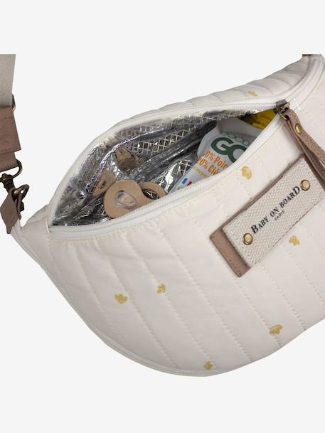 BABY ON BOARD bum bag beige+brown 