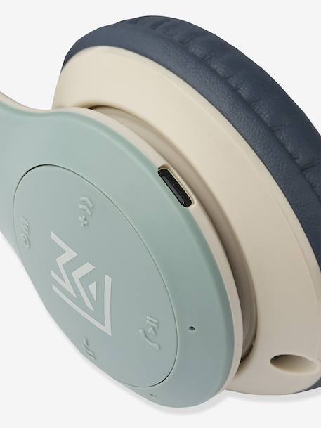 Quinn LIEWOOD printed wireless headphones blue+rose 