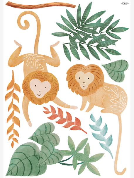 LILIPINSO Jungle Decor sticker sheet multicoloured 