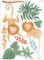 LILIPINSO Jungle Decor sticker sheet multicoloured 