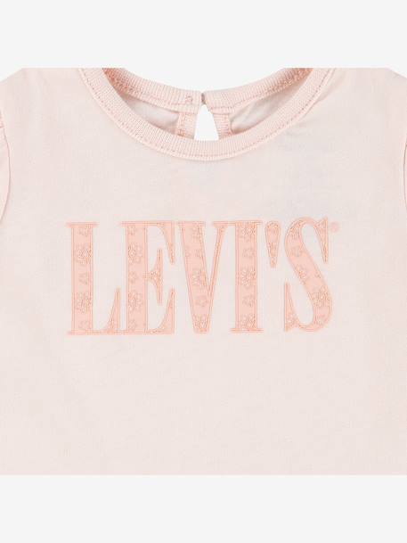 Smocked LEVI'S® baby t-shirt rose 