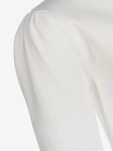 Festive cotton bolero Happy Girls for girl ecru+white 
