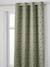 Blackout Eyelet Curtain with Glow-in-the-Dark Minisaurus Dinosaurs sage green 