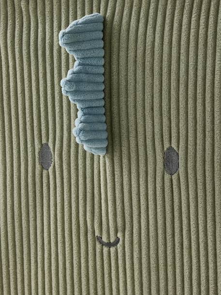 Set of 2 Minisaurus Dino Storage Tubs in Corduroy sage green 