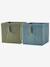 Set of 2 Minisaurus Dino Storage Tubs in Corduroy sage green 