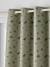 Blackout Eyelet Curtain with Glow-in-the-Dark Minisaurus Dinosaurs sage green 