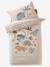 Duvet Cover & Pillowcase Set for Babies, MINISAURUS ecru 