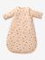 Sleeping Bag with Detachable Sleeves, Hedgehog printed beige 