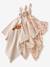 Set of 3 HEDGEHOG Cotton Gauze Muslin Squares printed beige 
