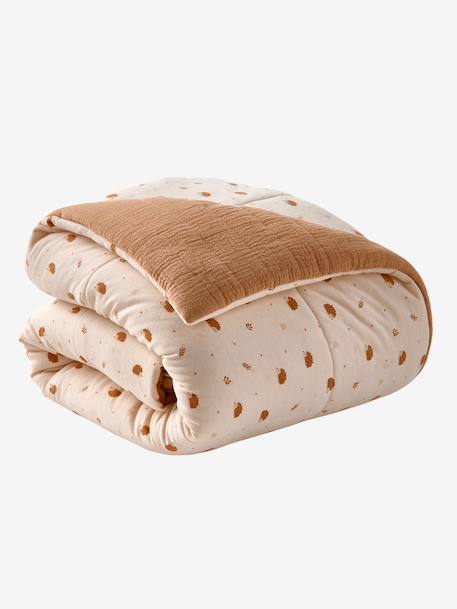Hedgehog Blanket/Playpen Floor Mattress printed beige 