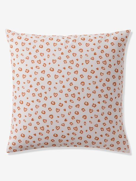 Duvet Cover + Pillowcase Bedding Set for Children, with Recycled Cotton, LEOPARD printed white 