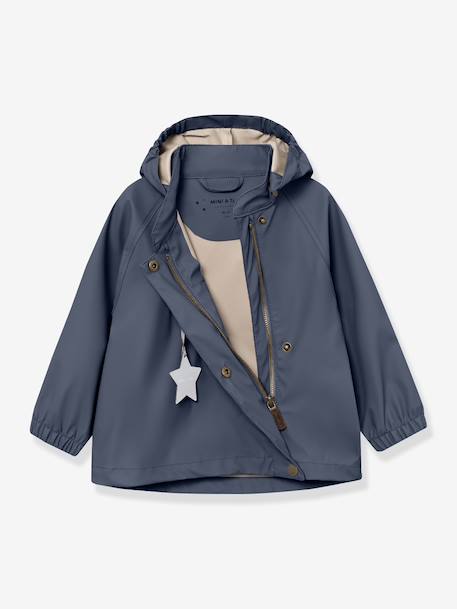 Children's set: MATWAINIS rain jacket & waterproof trousers deep blue+green 