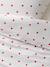 Duvet Cover Set + Pillowcase with Recycled Cotton for Children, HEARTS printed white 