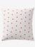 Duvet Cover Set + Pillowcase with Recycled Cotton for Children, HEARTS printed white 