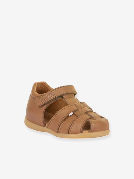 DANY Closed Sandals for Children, FRODDO brown+navy blue+red 