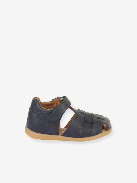 DANY Closed Sandals for Children, FRODDO brown+navy blue+red 