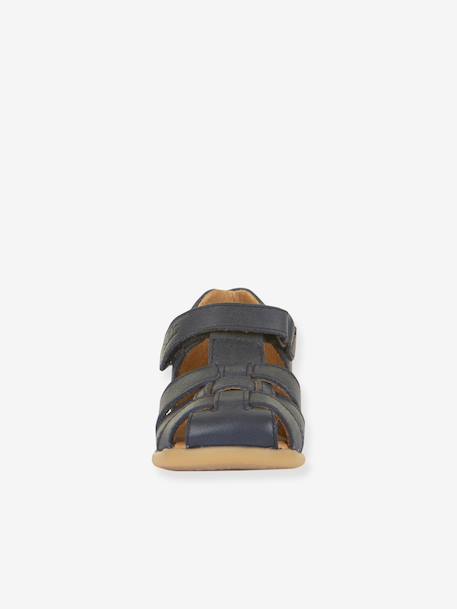 DANY Closed Sandals for Children, FRODDO brown+navy blue+red 