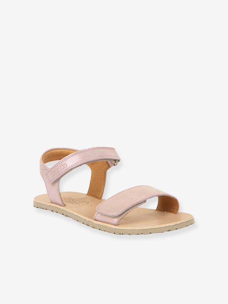 BAREFOOT FLEXY LIA Sandals for Girls, FRODDO gold+navy blue+rose 