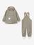 Children's set: MATWAINIS rain jacket & waterproof trousers deep blue+green 