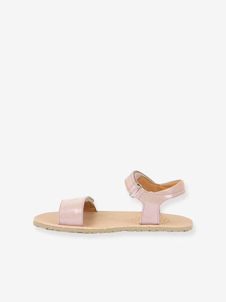 BAREFOOT FLEXY LIA Sandals for Girls, FRODDO gold+navy blue+rose 