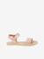 BAREFOOT FLEXY LIA Sandals for Girls, FRODDO gold+navy blue+rose 