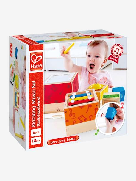 Stacking Music Set, by HAPE Red/Multi 