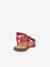 Pair of LORE FLOWERS Leather Sandals for Girls, FRODDO blue+blush+deep blue+gold+golden pink+lavender+red+tomato red 