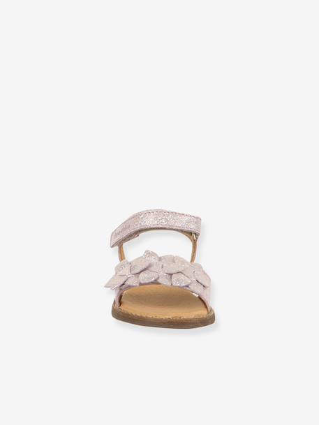 Pair of LORE FLOWERS Leather Sandals for Girls, FRODDO blue+blush+deep blue+gold+golden pink+lavender+red+tomato red 