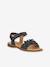 Pair of LORE FLOWERS Leather Sandals for Girls, FRODDO blue+blush+deep blue+gold+golden pink+lavender+red+tomato red 