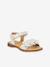 Pair of LORE FLOWERS Leather Sandals for Girls, FRODDO blue+blush+deep blue+gold+golden pink+lavender+red+tomato red 